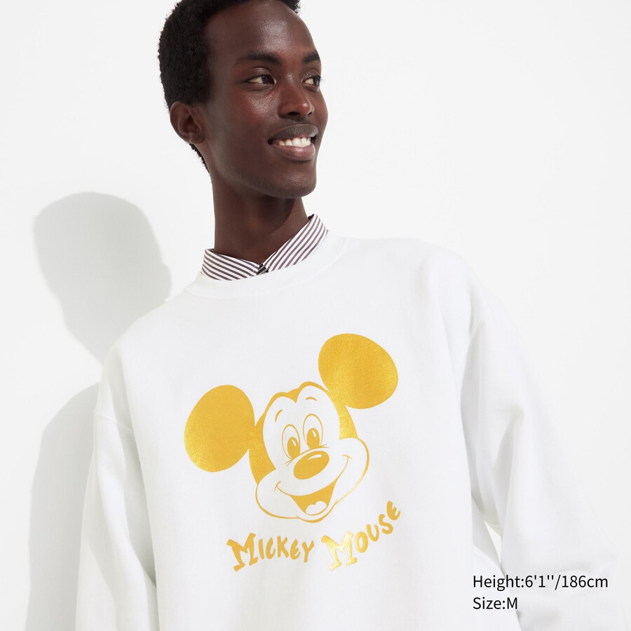 pánská mikina s kapucí uniqlo mickey shines ut graphic
