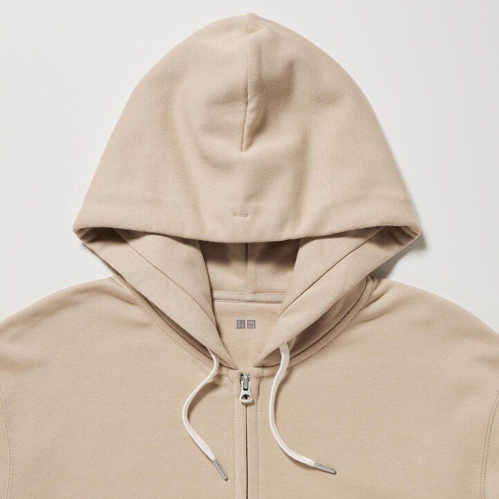 pánská mikina s kapucí uniqlo colour block na zip bílá