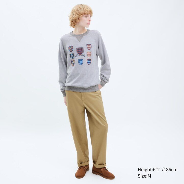 pánská mikina uniqlo college s kapucí šedá