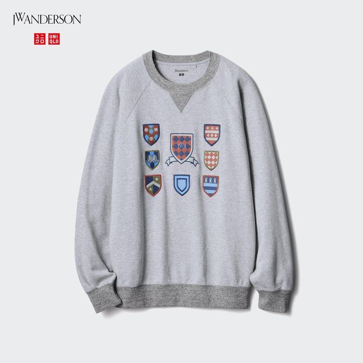 pánská mikina uniqlo college s kapucí šedá