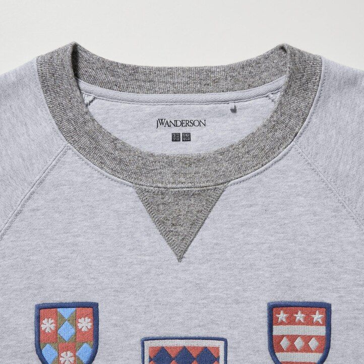 pánská mikina uniqlo college s kapucí šedá