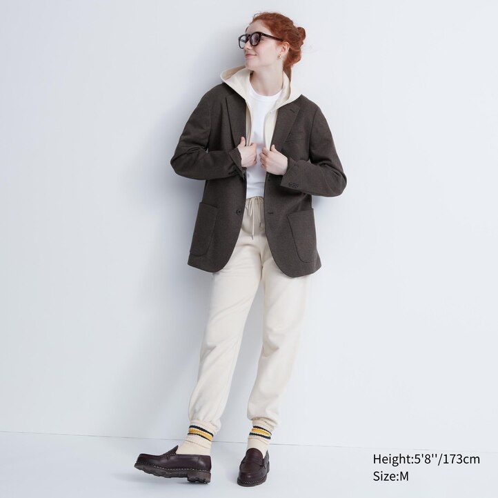 pánské tmavě hnědé vzorované bundy uniqlo comfort