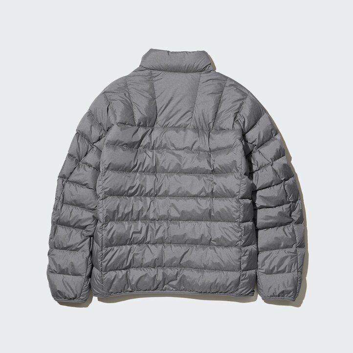 modré pánské prošívané bundy uniqlo ultra light down s 3d střihem doprava zdarma