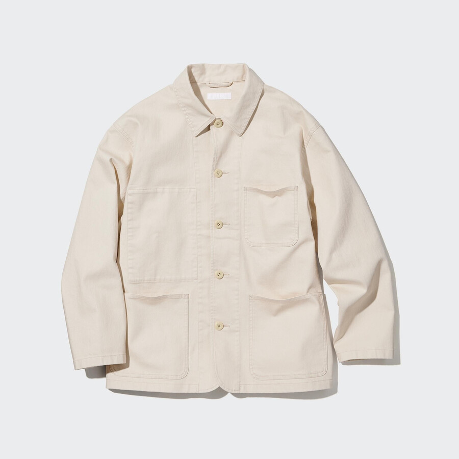 bílé pánské džínové bundy uniqlo