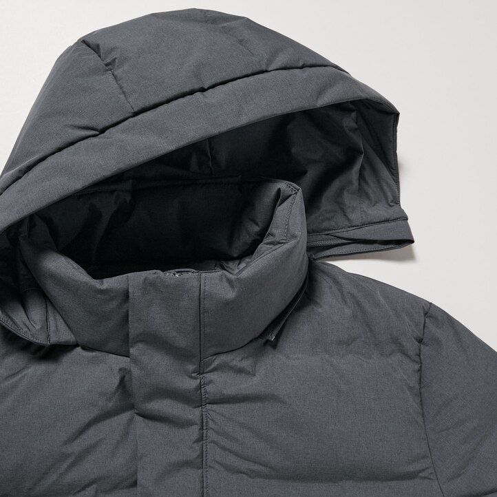 pánské bezešvé péřové bundy uniqlo šedé