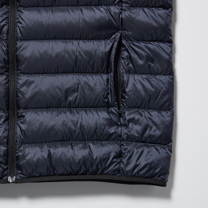 pánské ultralehké péřové bundy uniqlo v tmavě modré barvě
