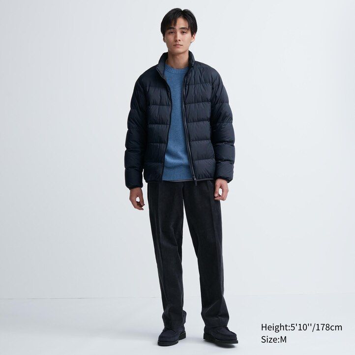 pánské bundy uniqlo ultra light down 3d cut zelené barvy
