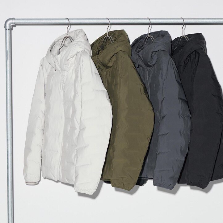 bílé pánské zateplené prošívané bundy uniqlo