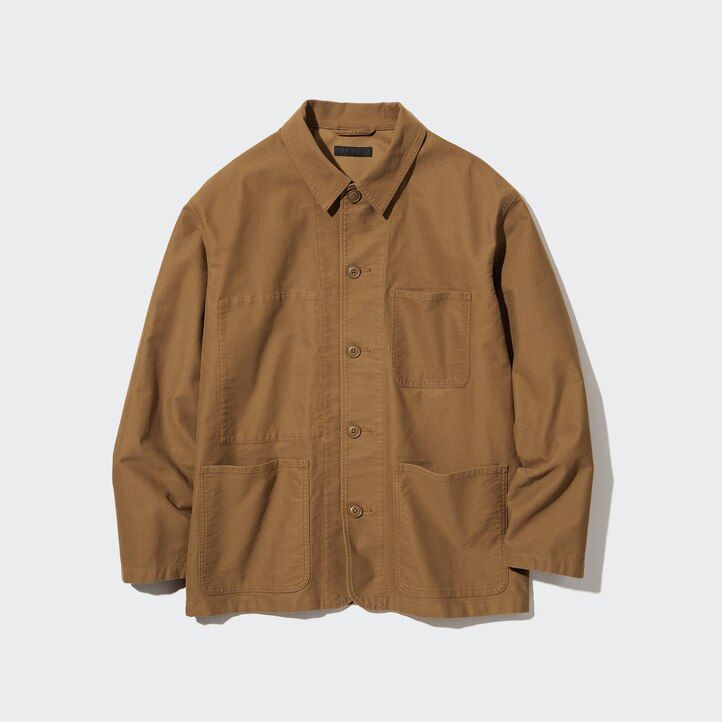 hnědé pánské bundy uniqlo utility