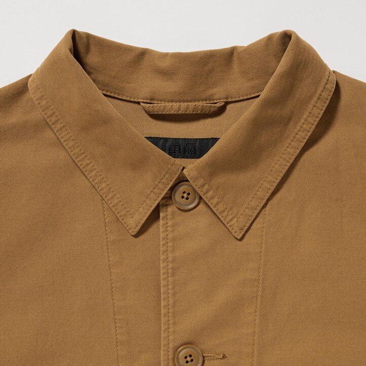 hnědé pánské bundy uniqlo utility