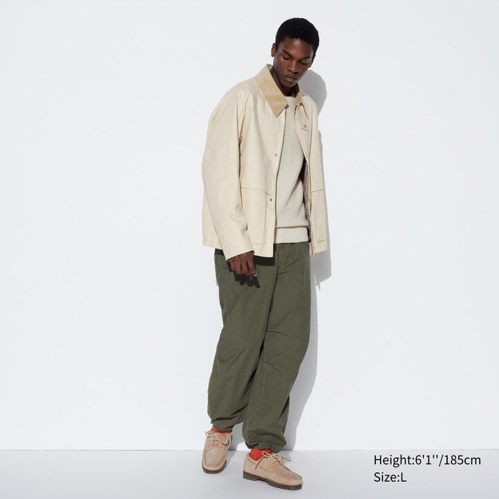 pánské černé bundy uniqlo utility blouson
