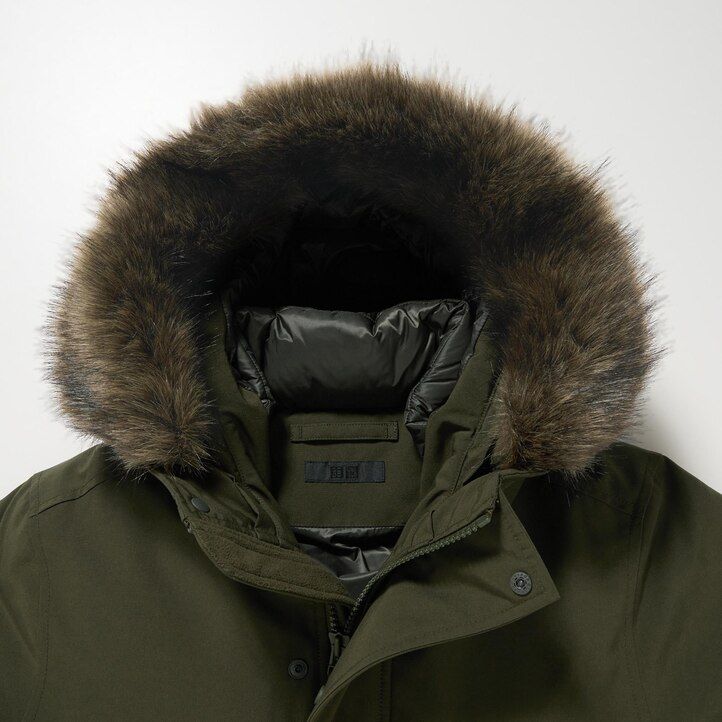 pánské ultra zahřívací hybridní péřové bundy uniqlo černé