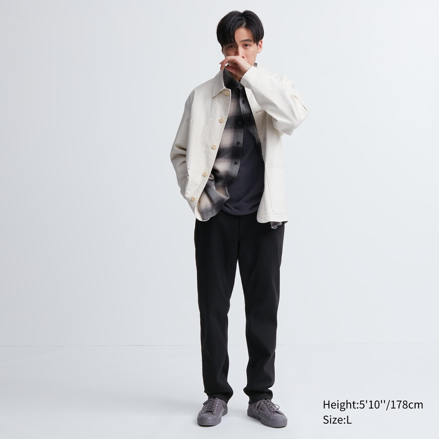 pánské džíny uniqlo ezy ultra stretch soft černé