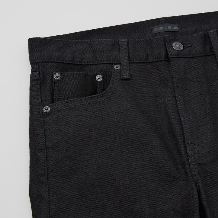 pánské džíny uniqlo selvedge stretch slim fit tmavě modré sezóna 2021