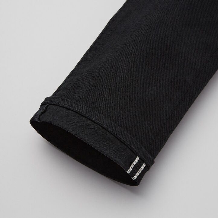 pánské džíny uniqlo selvedge stretch slim fit tmavě modré sezóna 2021