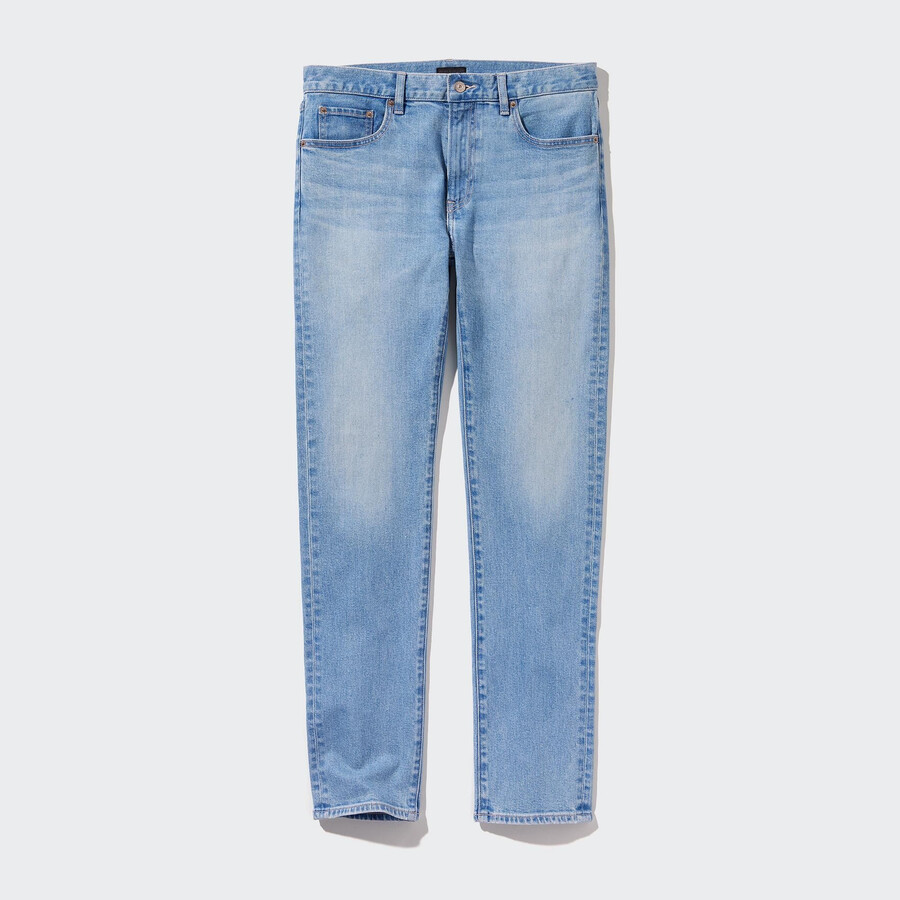 modré pánské džíny uniqlo slim fit