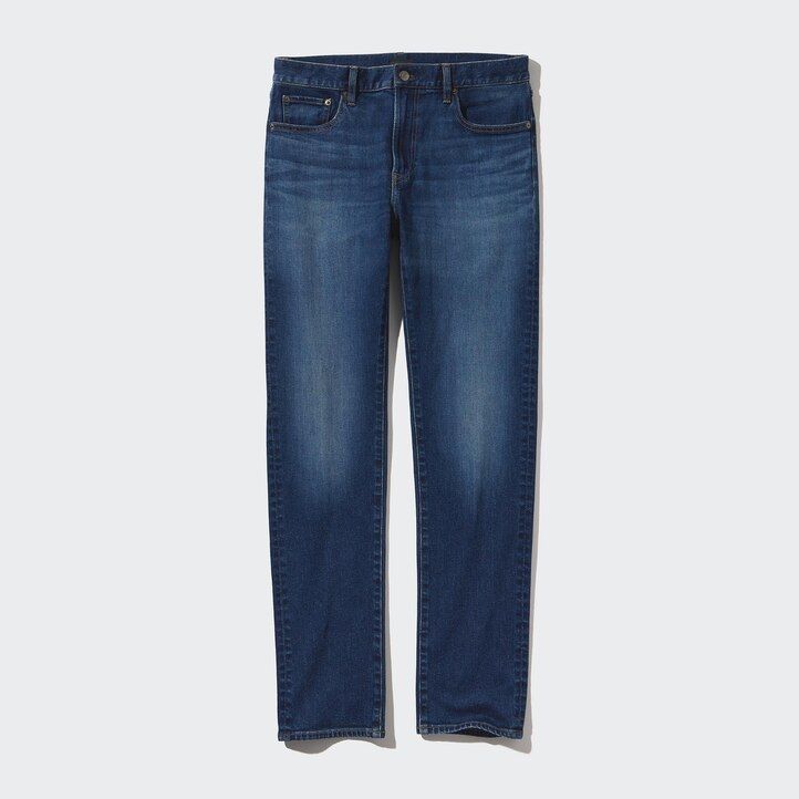 modré pánské džíny uniqlo slim fit