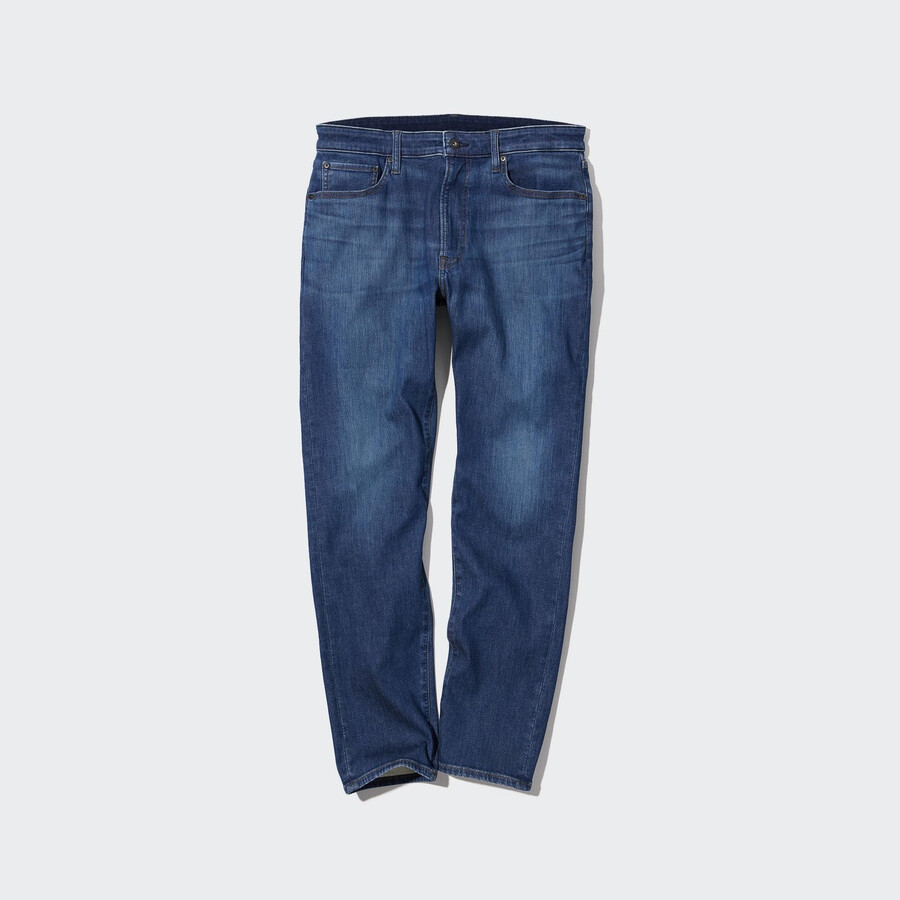 pánské džíny uniqlo ezy ultra stretch slim fit modré