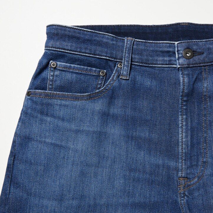 pánské džíny uniqlo ezy ultra stretch slim fit modré