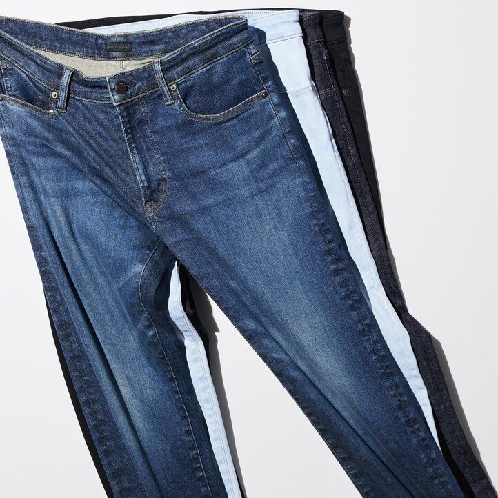 pánské džíny uniqlo ultra stretch skinny fit černé