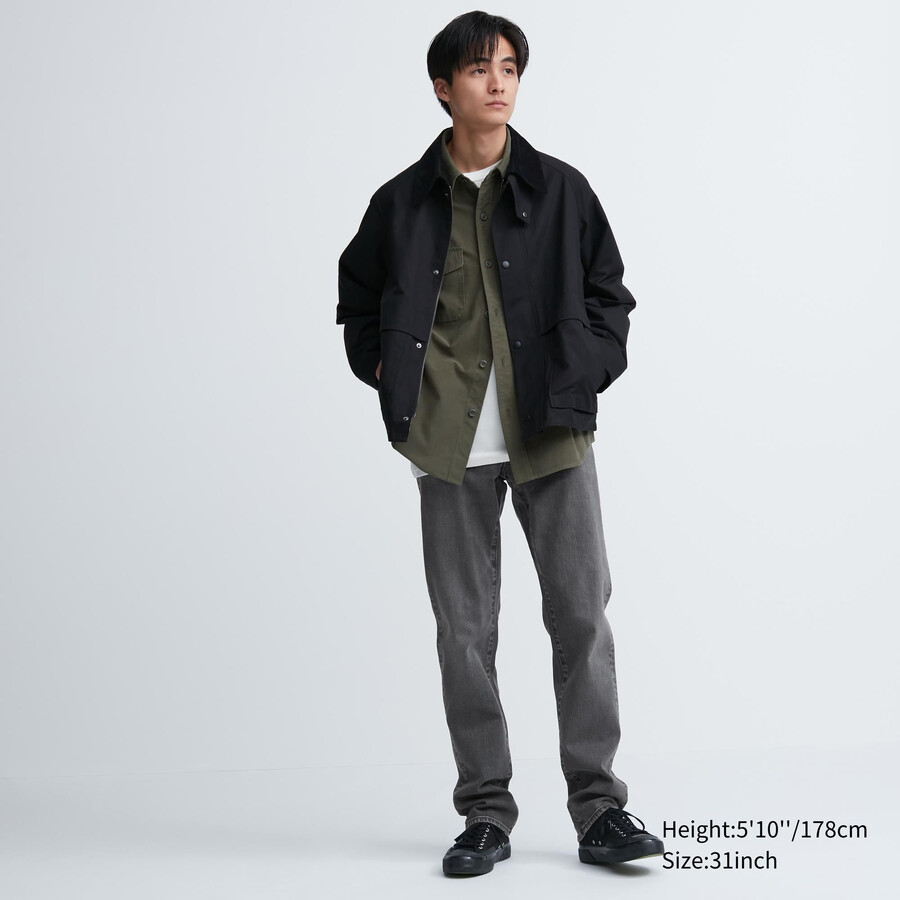 pánské džíny uniqlo slim fit šedé barvy