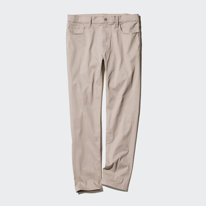 pánské džíny uniqlo ultra stretch skinny fit v olivové barvě