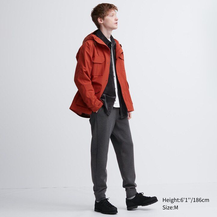 světle šedé pánské strečové tepláky uniqlo dry