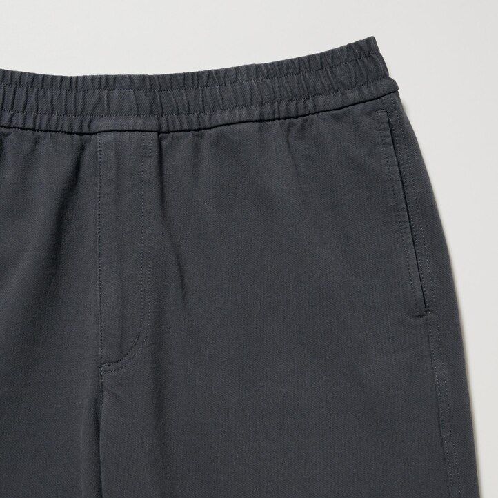pánské tepláky uniqlo z béžového sepraného žerzeje po kotníky