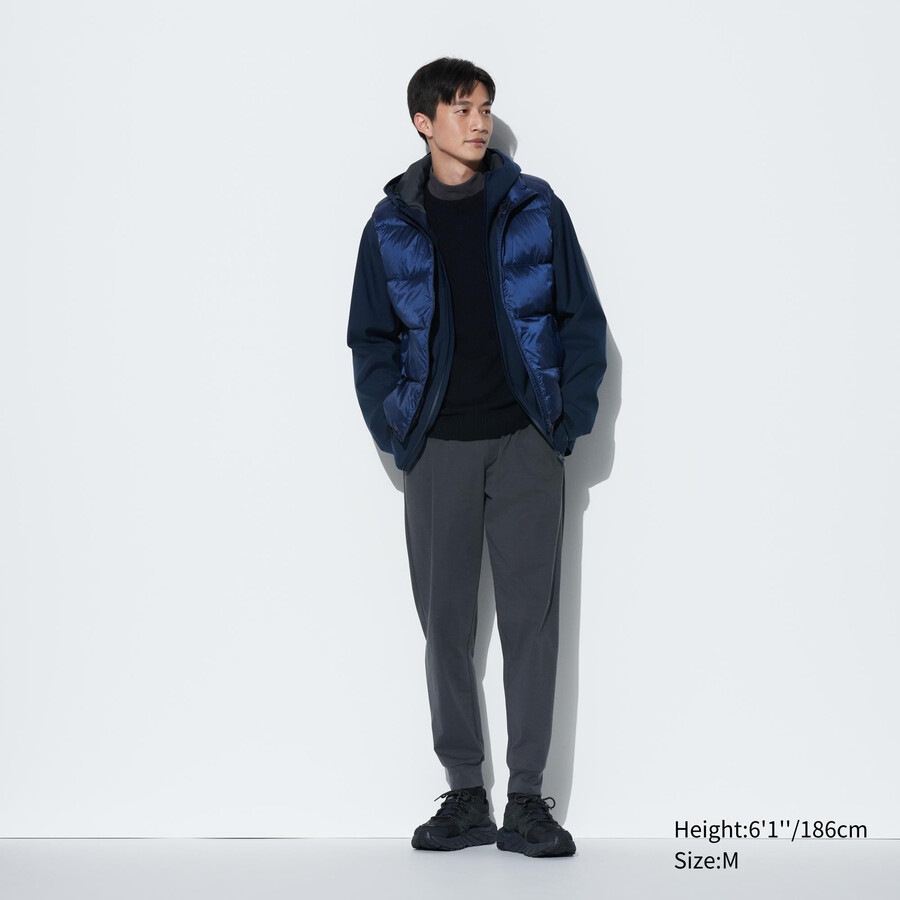 pánské tmavě šedé tepláky uniqlo ultra stretch dry ex