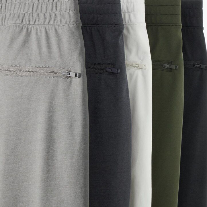 pánské tmavě šedé tepláky uniqlo ultra stretch dry ex
