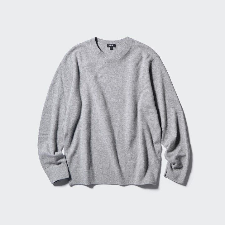 hnědé pánské svetry uniqlo s kulatým výstřihem ze 100 šmýří
