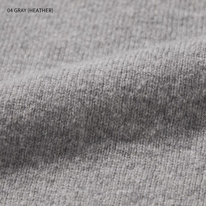 pánské šedé svetry uniqlo premium lambswool s výstřihem do v