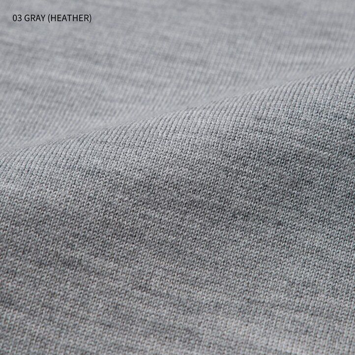 pánské svetry uniqlo extra fine merino s kulatým výstřihem v šedé barvě