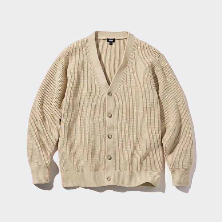 pánské šedé svetry uniqlo middle gauge s výstřihem do v