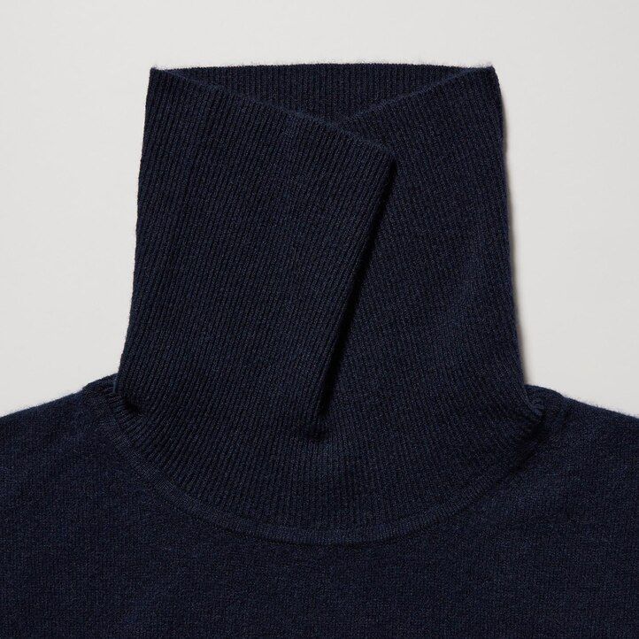pánské svetry uniqlo 100pctshmere tmavě šedé