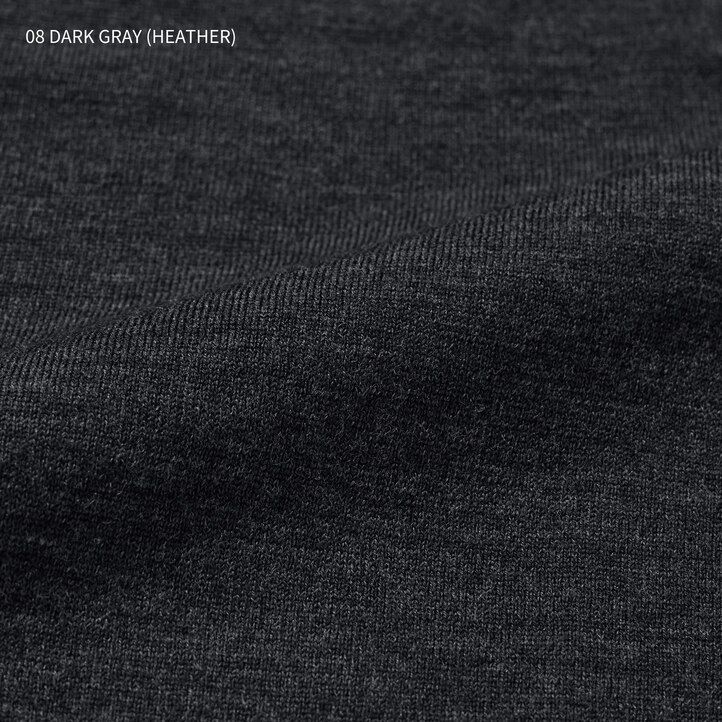 pánské svetry uniqlo 100pc extra fine merino s kulatým výstřihem v šedé barvě