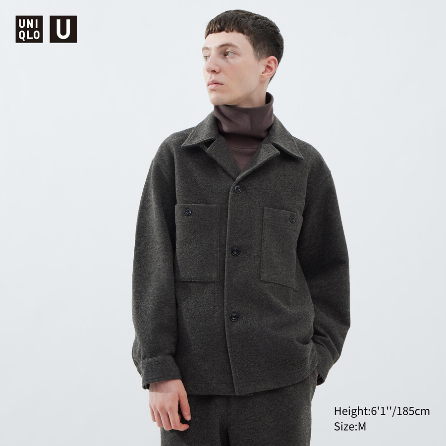 pánské fleecové tričko uniqlo fleece jersey šedé