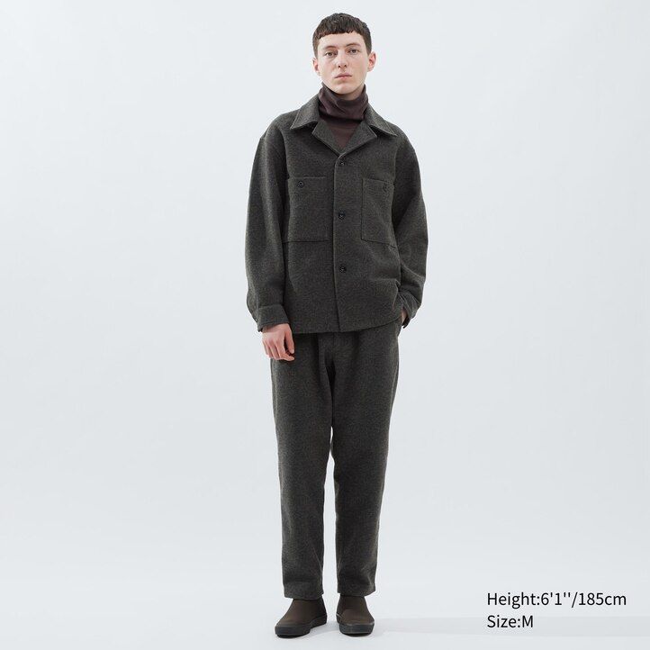 pánské fleecové tričko uniqlo fleece jersey šedé