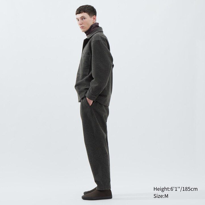pánské fleecové tričko uniqlo fleece jersey šedé