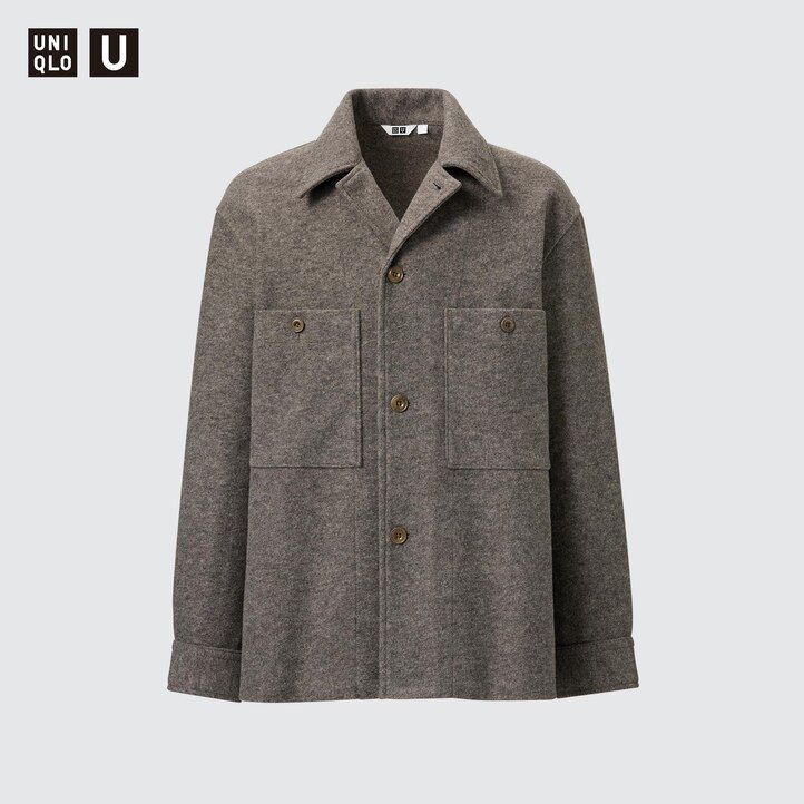 pánské fleecové tričko uniqlo fleece jersey šedé