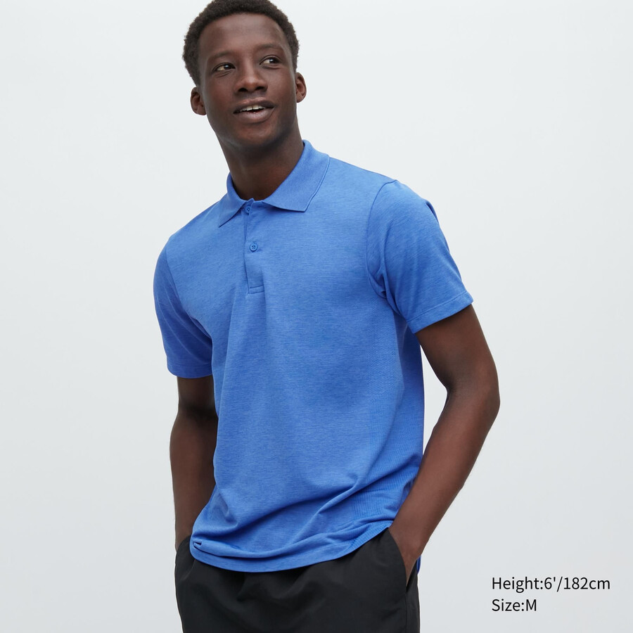 pánské polo tričko uniqlo dry ex modré
