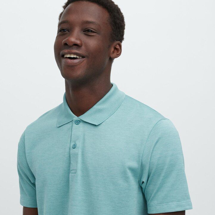 pánské polo tričko uniqlo dry ex modré
