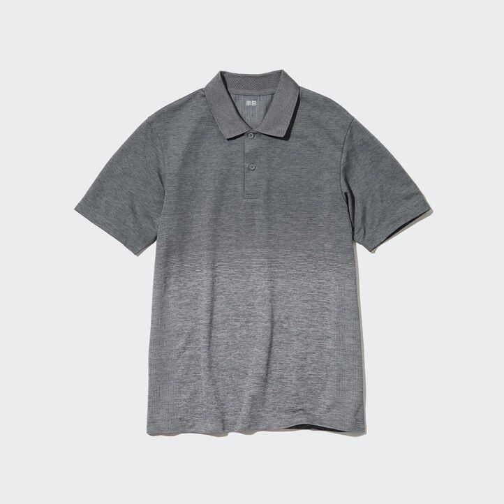 pánské šedé polo tričko uniqlo dry ex