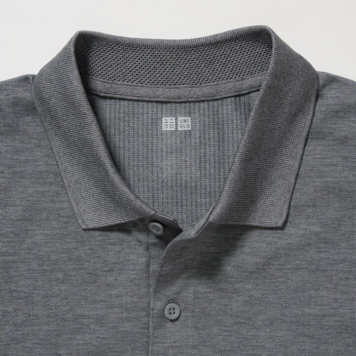 pánské šedé polo tričko uniqlo dry ex