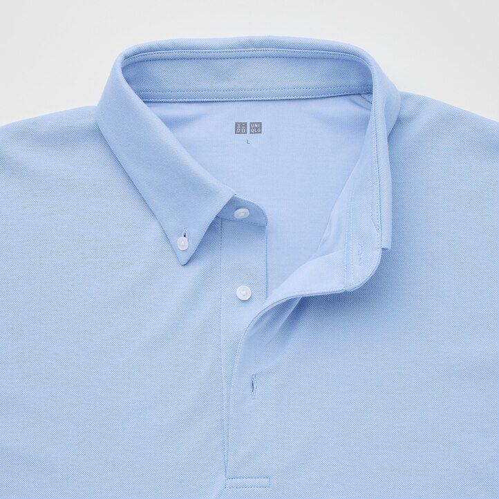 pánská polokošile uniqlo airism pique sezóny 2021 navy