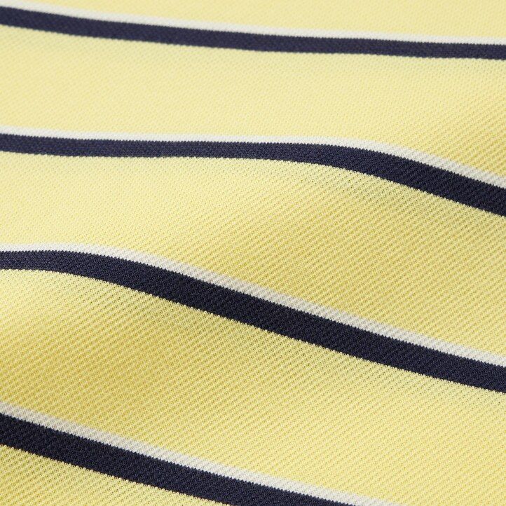 pánské bílé pruhované polo tričko uniqlo dry pique
