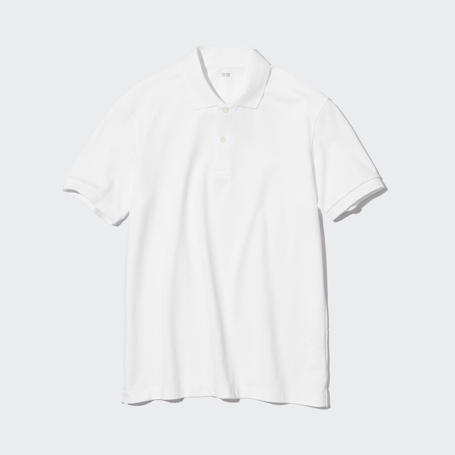 pánské bílé polo tričko uniqlo dry pique