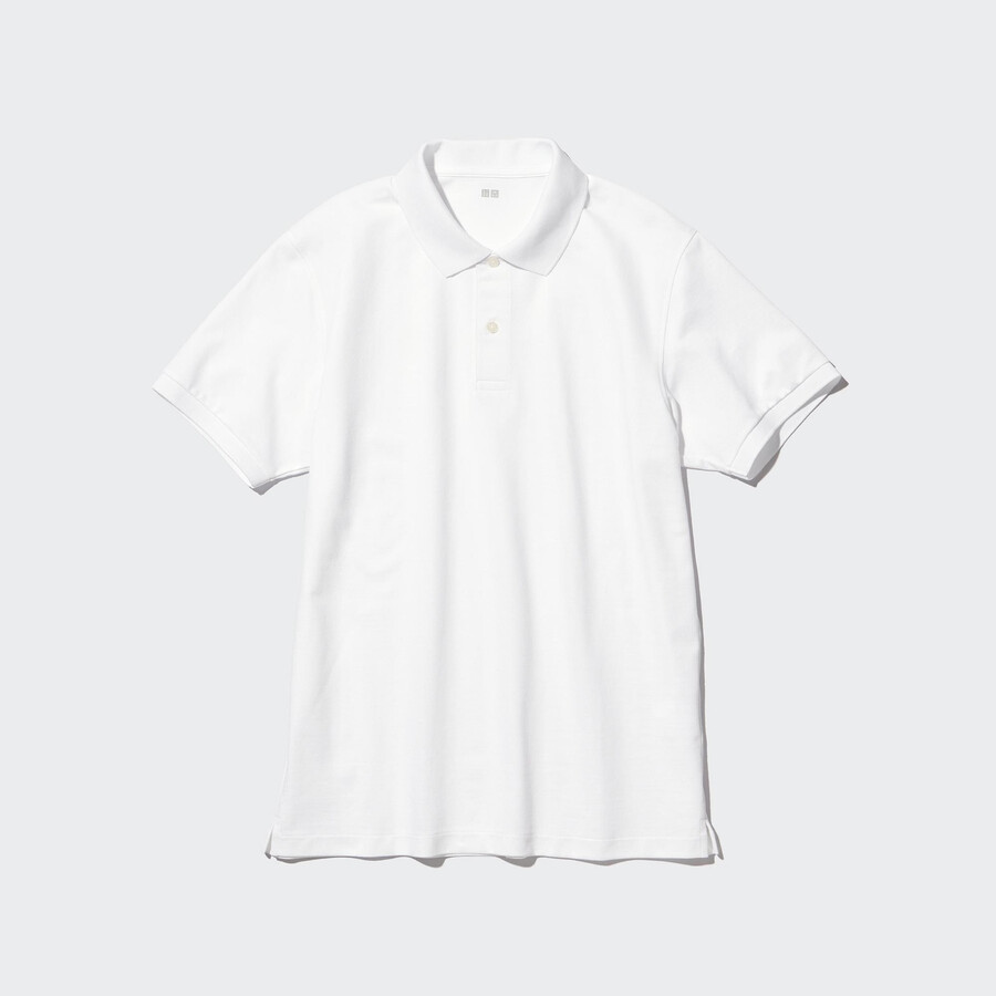 pánské polo tričko uniqlo dry pique bílé