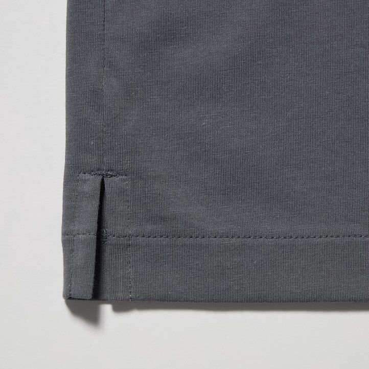 pánské polo tričko uniqlo airism skipper collar šedé