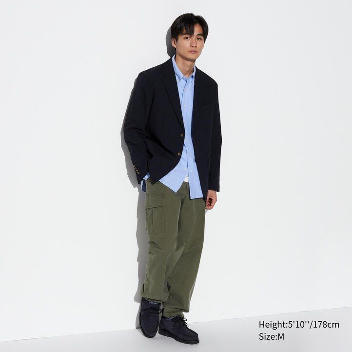 pánské košile uniqlo regular fit oxford regular collar bílé